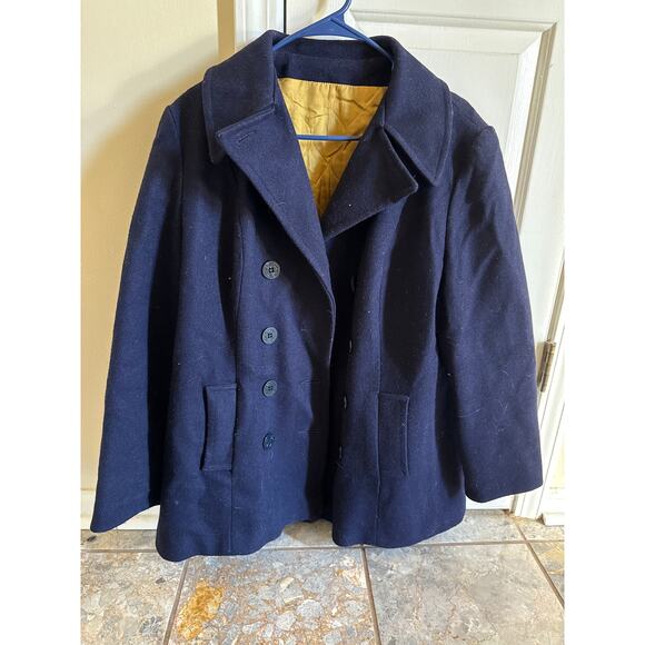 60s naval peacoat in blue - Picture 1 of 7